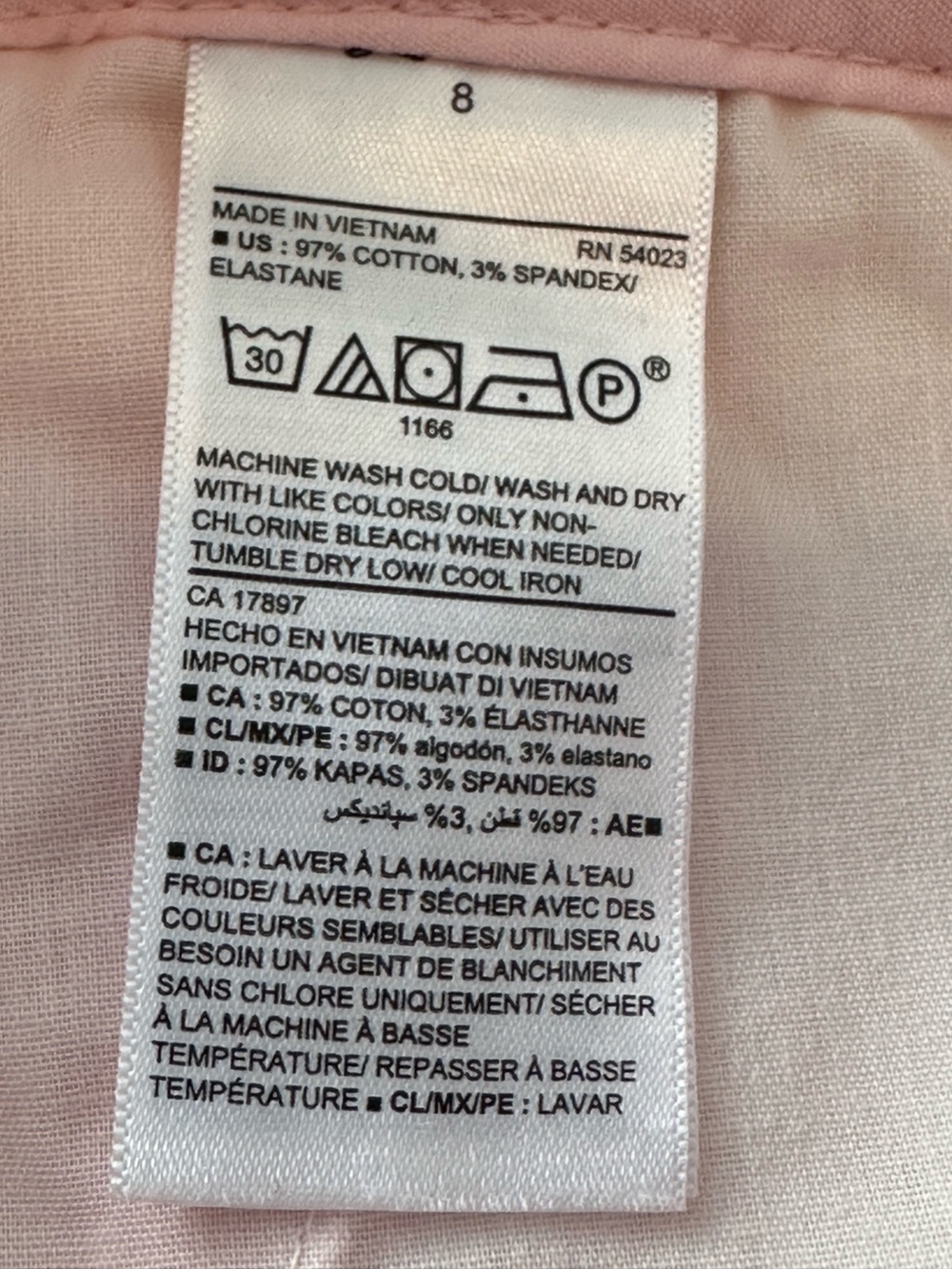 Old Navy Light Pink Chino Bermuda Shorts - Picture 6 of 6